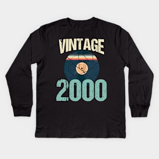 vintage 2000 Kids Long Sleeve T-Shirt